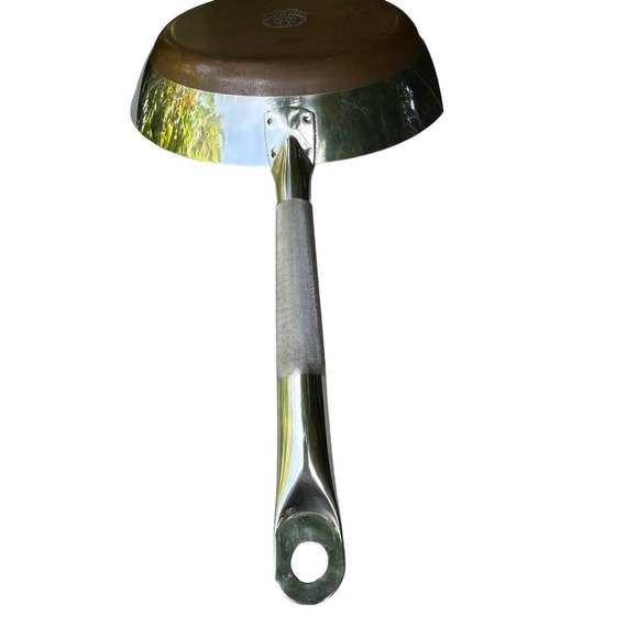 Vintage Large Revere Ware 12.5” Skillet Institutional /Patio Frying Pan Pre 1958 - Picture 12 of 16